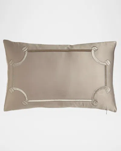Lili Alessandra Vendome Small Rectangle Pillow In Fawn (taupe)
