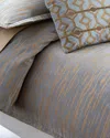 Lili Alessandra Naz Queen Duvet In Gray Pattern