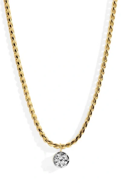 Lili Claspe Bruna Cubic Zirconia Pendant Necklace In Gold