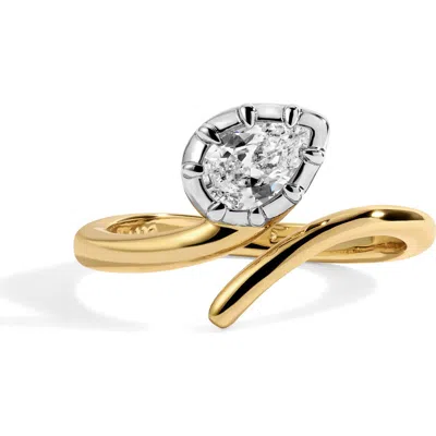 Lili Claspe Drew Bypass Ring In Gold