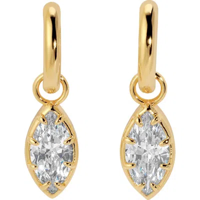Lili Claspe Estelle Marquise Drop Earrings In Gold