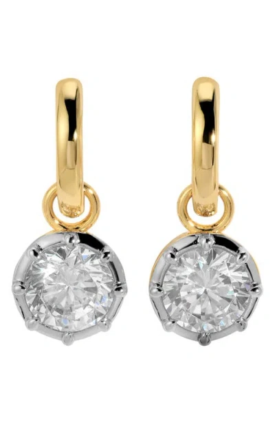 Lili Claspe Grande Celeste Charm Huggie Hoop Earrings In Multi