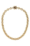 Lili Claspe Helena Crystal Link Necklace In Gold