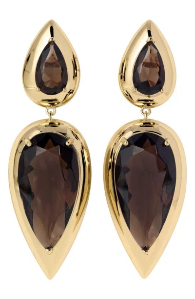 LILI CLASPE IMARA SMOKY QUARTZ EARRINGS