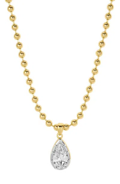 Lili Claspe Large Cleo Pear Pendant Necklace In Gold