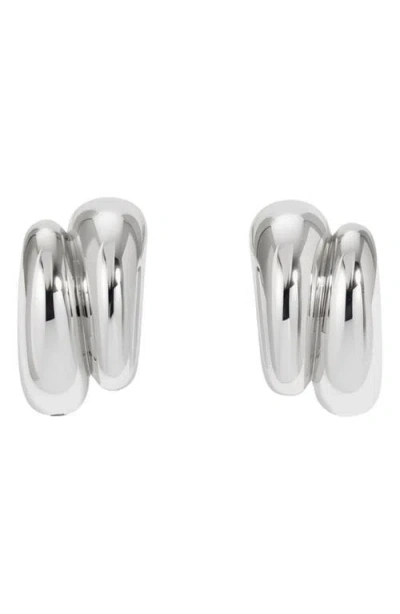 Lili Claspe Manon Double Hoop Earrings In Silver