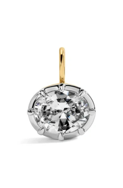 Lili Claspe Mara Oval Cut Charm In Silver