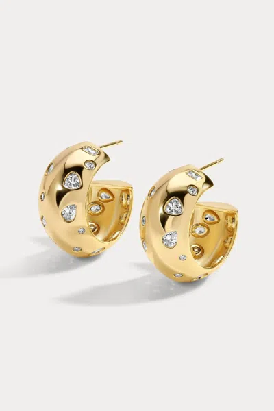 Lili Claspe Mavis Hoop Earrings In Gold