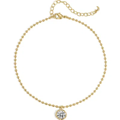 Lili Claspe Mini Cleo Anklet In Purple