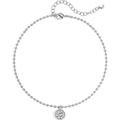 Lili Claspe Mini Cleo Anklet In Silver