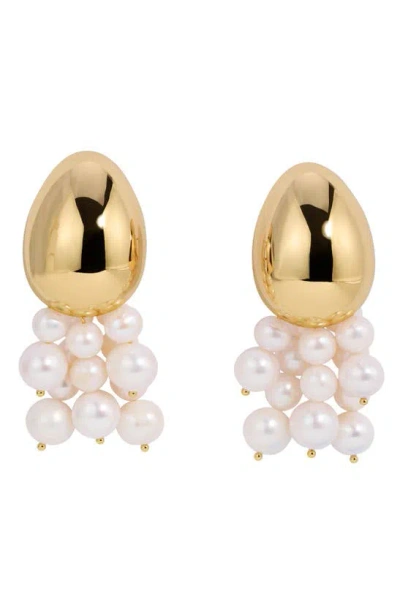Lili Claspe Zora Pearl Drop Earrings In Gold