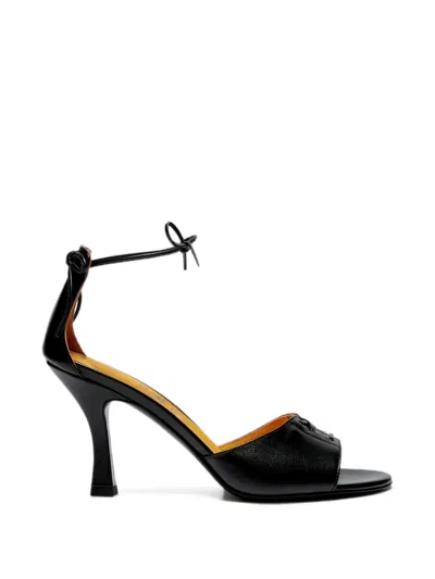 Lili Curia Dita Ankle-tie Sandals In Black