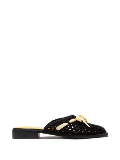 Lili Curia Lina Bow-detail Sandals In Black