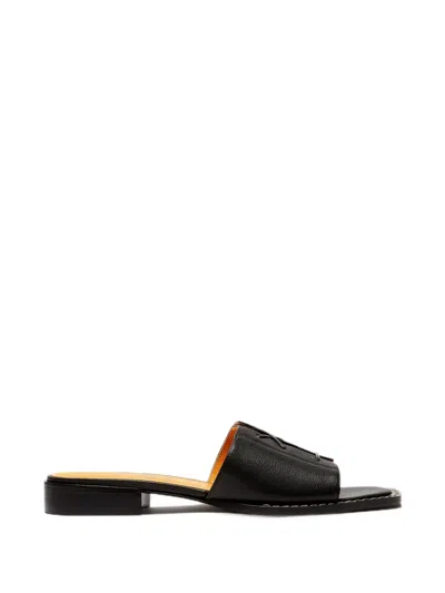 Lili Curia Vera Lace-up Sandals In Black