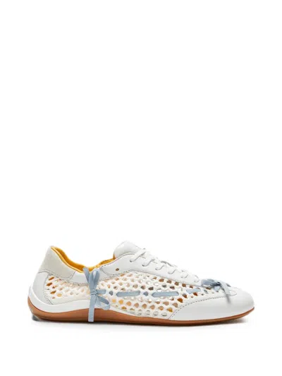 Lili Curia Zola Bow-detail Sneakers In White