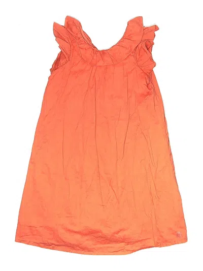 Pre-owned Lili Gaufrette Kids' Dress In Orange