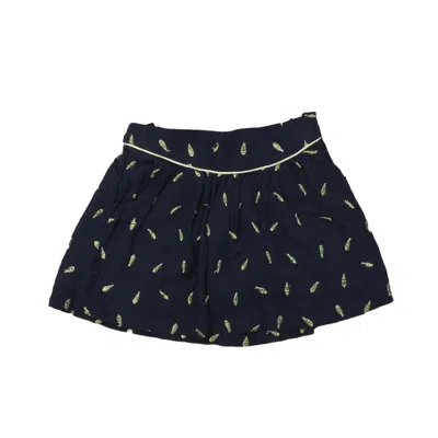 Lili Gaufrette Kids' Girls Blue Gold Skirt