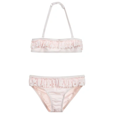 Lili Gaufrette Kids' Girls Pink Bikini In Gray