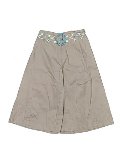Pre-owned Lili Gaufrette Kids' Khaki Pant In Brown