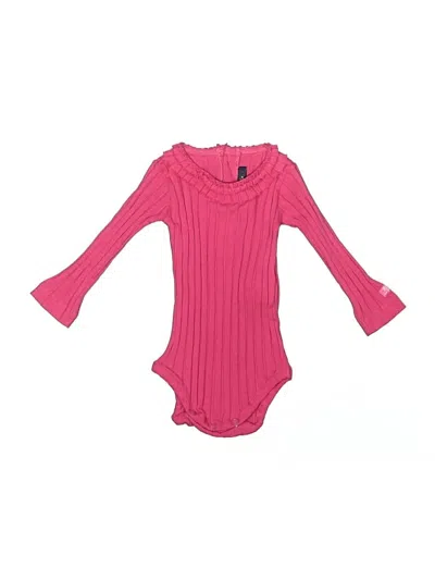 Pre-owned Lili Gaufrette Babies' Long Sleeve Onesie In Pink