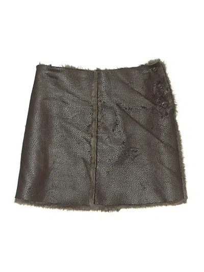 Pre-owned Lili Gaufrette Kids' Skirt In Brown