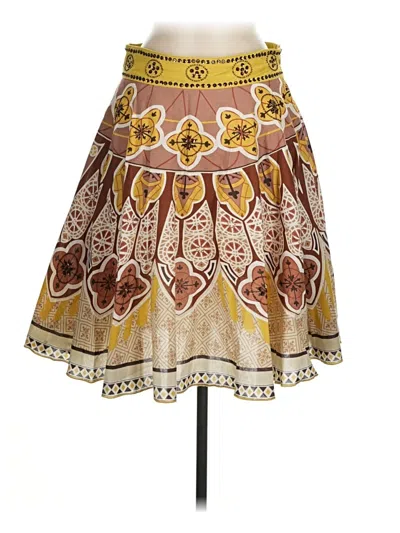 Pre-owned Lili Global Apparel Casual Skirt In Yellow