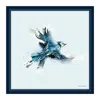 Shop Lili Sell Women's Blue / Neutrals The Seabird Silk Scarf