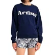 Lili Sidonio Artiste Sweatshirt In Navy Blue In Blue