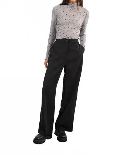 Lili Sidonio Rhinestone Detail Pants In Black