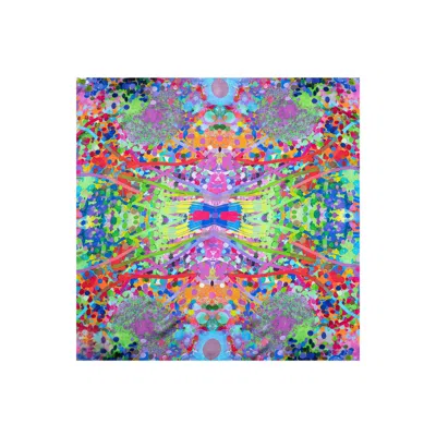 Lilia Munn Women's Daybue Celebration Silk Scarf In Multi