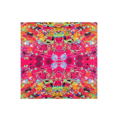 Lilia Munn Women's Dragon Fruit Silk Scarf In Pink