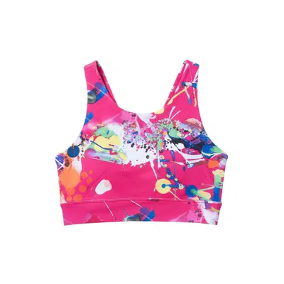 Lilia Munn Women's Pink Gene Therapy Sports Bra