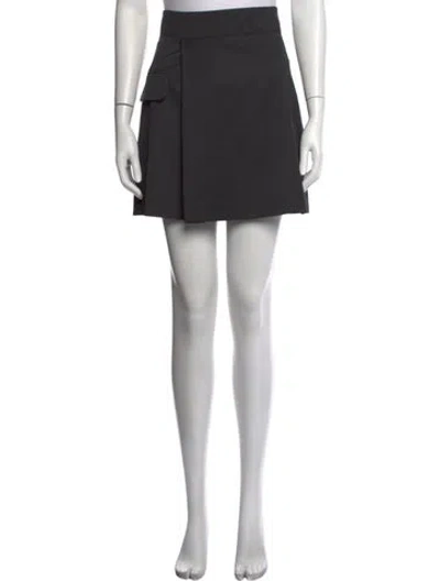 Pre-owned Lilia Stogova Mini Skirt In Black