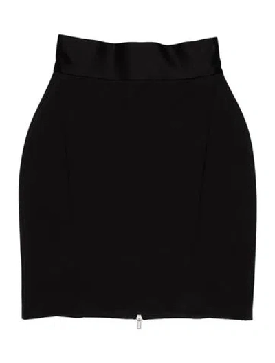 Pre-owned Lilia Stogova Mini Skirt In Black