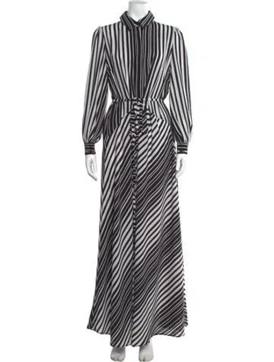 Pre-owned Lilia Stogova Silk Long Dress In Black