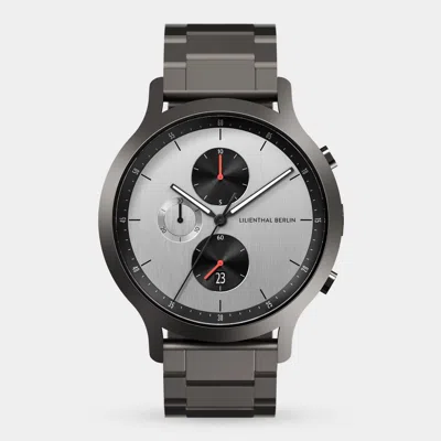 Lilienthal Berlin Chronograph Circuit Stainless Steel Anthracite Matte
