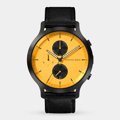 Lilienthal Berlin Chronograph Line 2 - Leather Black