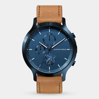 Lilienthal Berlin Chronograph Meteorite Ii Leather Light Brown