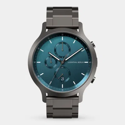 Lilienthal Berlin Chronograph Myth Stainless Steel Anthracite Matte In Multi