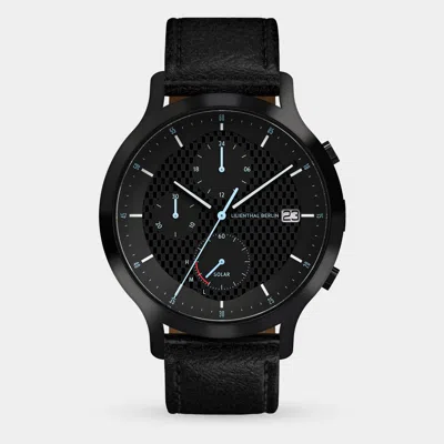 Lilienthal Berlin Chronograph Solar I Leather Black