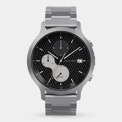 Lilienthal Berlin Chronograph Solar Iii Stainless Steel Silver Matte