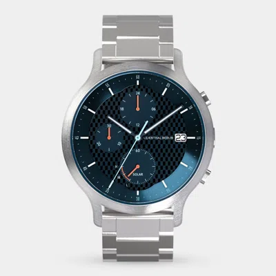 Lilienthal Berlin Chronograph Solar V Stainless Steel Silver Brushed