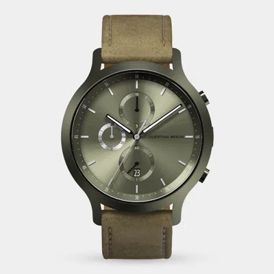 Lilienthal Berlin Chronograph Terra Leather Khaki