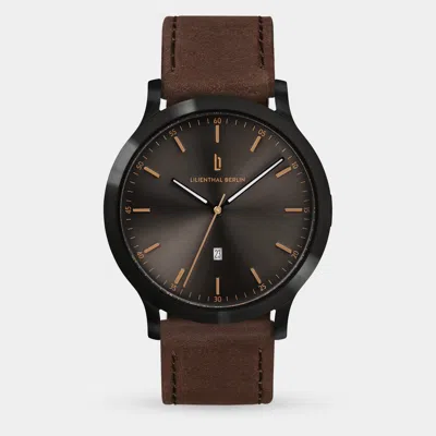 Lilienthal Berlin Huxley Black Bronze Leather Dark Brown