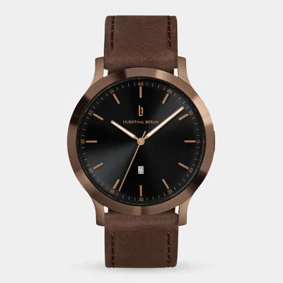 Lilienthal Berlin Huxley Bronze Black Leather Dark Brown