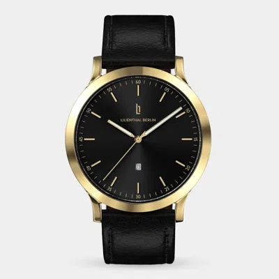 Lilienthal Berlin Huxley Gold Black Leather Black