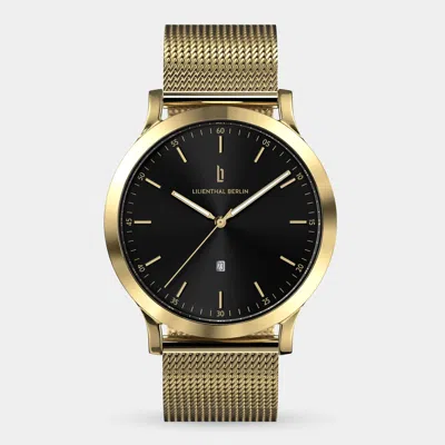 Lilienthal Berlin Huxley Gold Black Mesh Gold Glossy