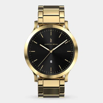 Lilienthal Berlin Huxley Gold Black Stainless Steel Gold Glossy