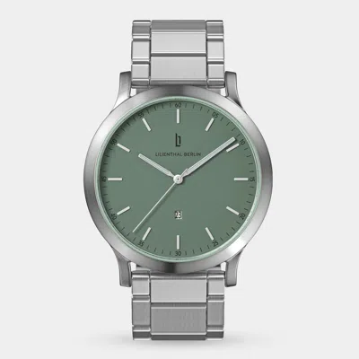 Lilienthal Berlin Huxley Silver Sage Green Stainless Steel