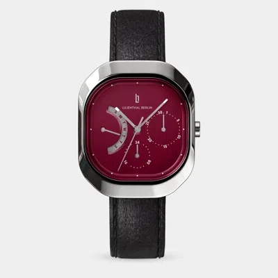 Lilienthal Berlin Multimatica Silver Bordeaux Leather Black